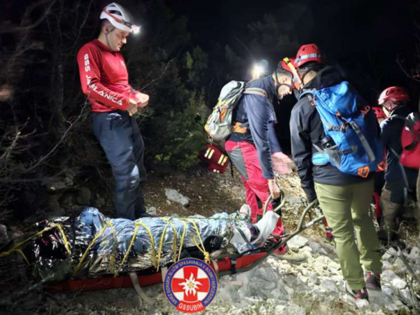 Pripadnici GSS-a spasili povrijeđenu žensku osobu na Čvrsnici