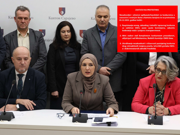 Prosvjetari KS izlaze na proteste: Imaju tri ključna zahtjeva