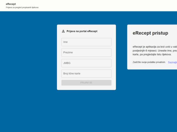 Puštena u upotrebu web aplikacija za provjeru propisanih i izdatih lijekova u ZDK