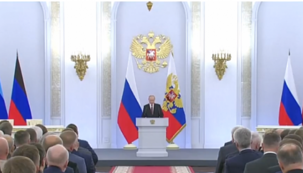 Putin potpisao zakone o pripajanju četiri ukrajinske regije