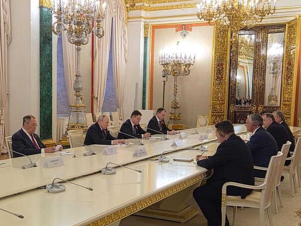 Putin s delegacijom RS: Važno da ste svi istomišljenici