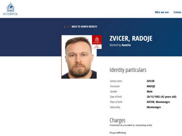 Raspisana Interpol potjernica za vođom "kavačkog klana"