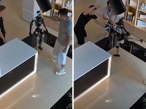 Robot napao kupca nakon što ga je ovaj odgurnuo, počeo raditi kung fu poteze