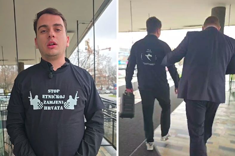 Ronaldo iz Zagreba ušao u Gradsko poglavarstvo i pustio Thompsonov hit