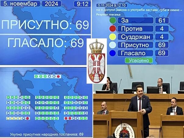 RS vratila grb Nemanjića, uvodi se himna Srbije u zvaničnu upotrebu