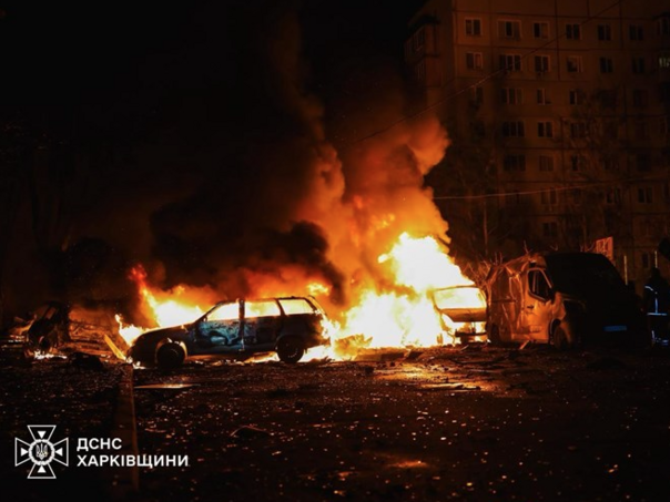 Ruski dronovi pogodili stambenu zgradu u Harkivu, ima povrijeđenih