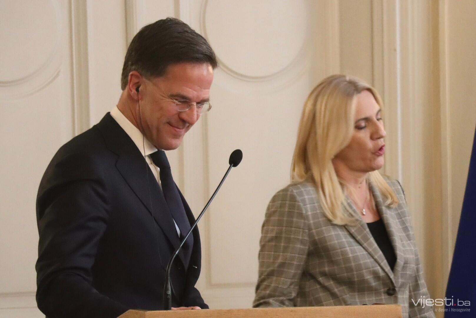 Rutte održao lekciju Cvijanović: NATO je uz BiH, ovo nije 1992., podržavamo Schmidta!