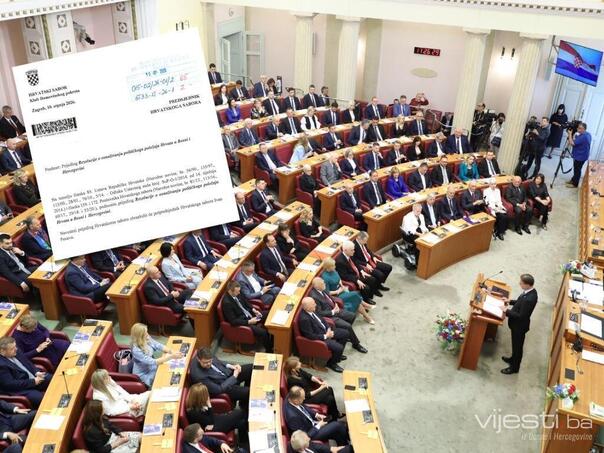 Sabor RH danas o rezoluciji o položaju Hrvata u BiH: Umjesto entiteta...