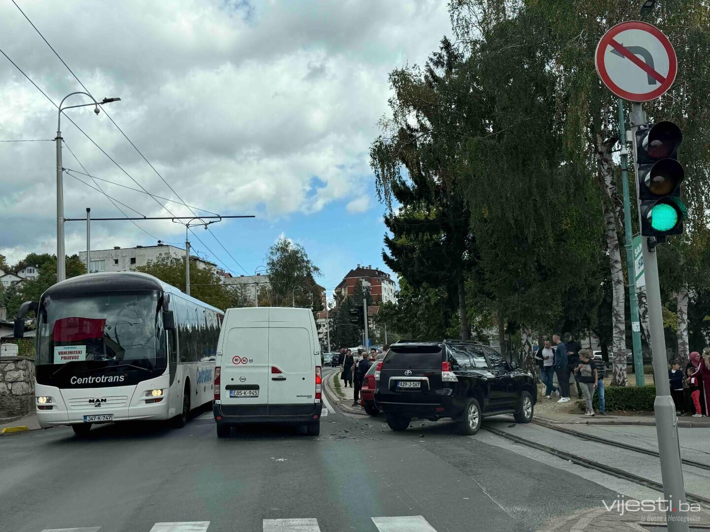 Saobraćajna nesreća u Vogošći, nastale velike gužve