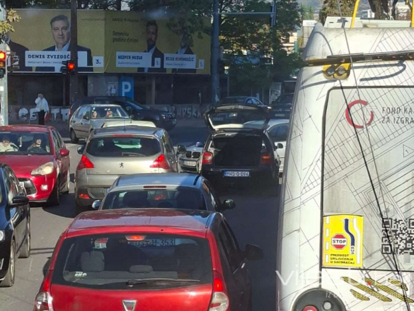 Saobraćajna nezgoda na Ciglanama, otežan saobraćaj