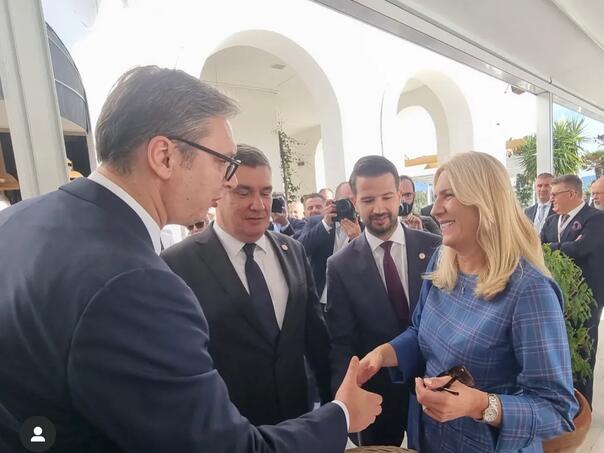 Sastalo se društvo u Tivatu: Vučić, Milanović, Cvijanović...