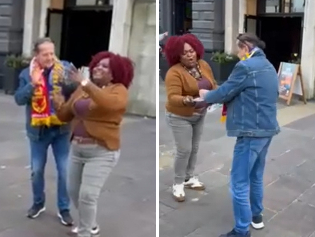 Sejo Brajlović zaigrao sa uličnom plesačicom, na kraju je počastio