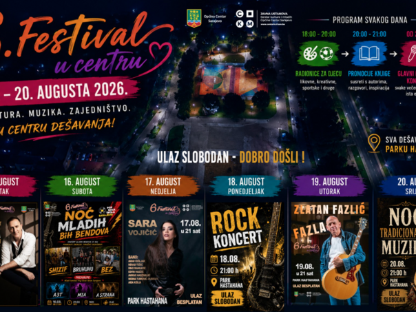 Šest dana besplatnog programa u Hastahani: Počinje 6. Festival u Centru