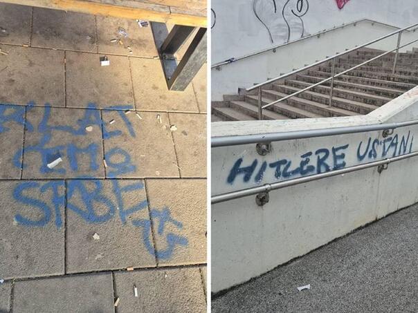 Skandalozni grafiti osvanuli u Zagrebu: Veliča se Hitler i pozivi na ubijenje