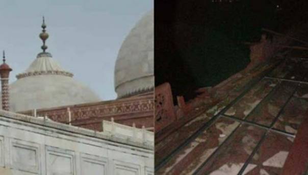 Snažne oluje oštetile Taj Mahal