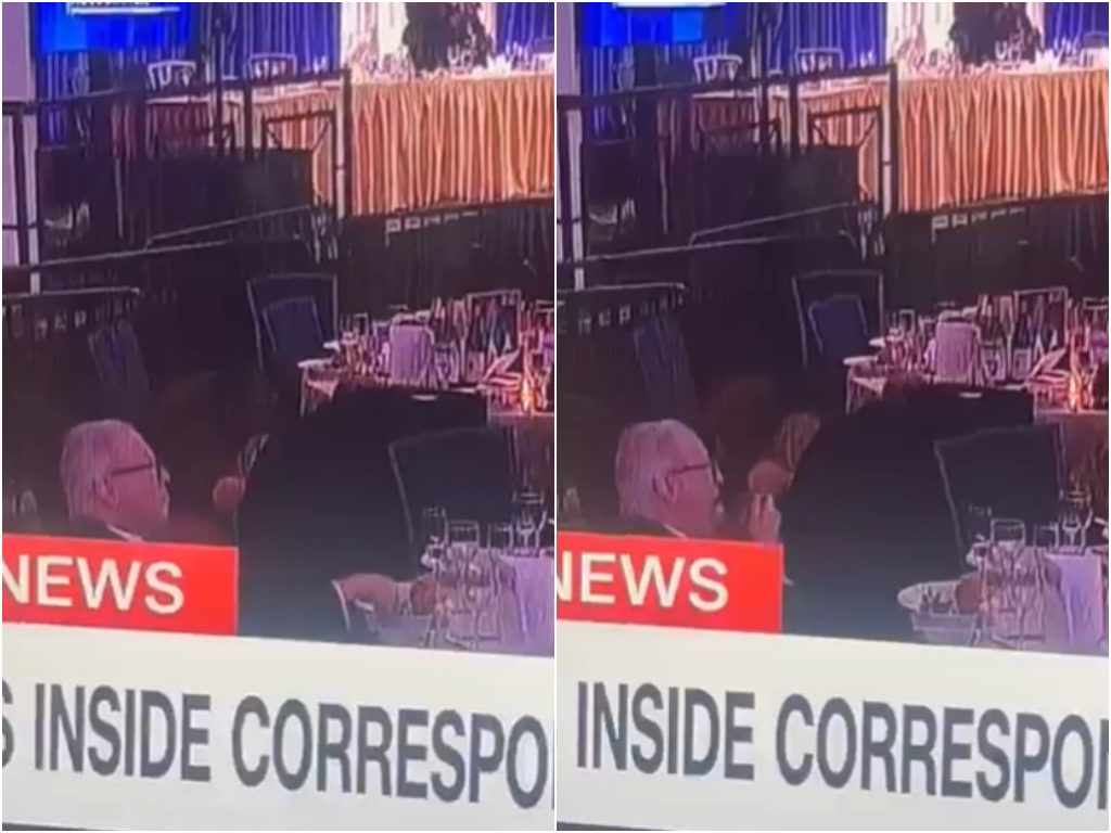 Šokantan snimak: U trenutku pucnjave, gost za stolom mirno večerao