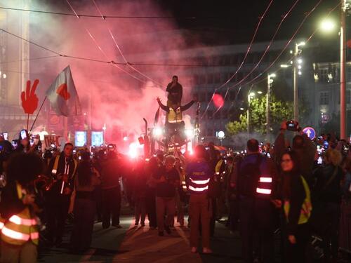 Hiljade studenata stiglo u Beograd na završni skup pred izbore