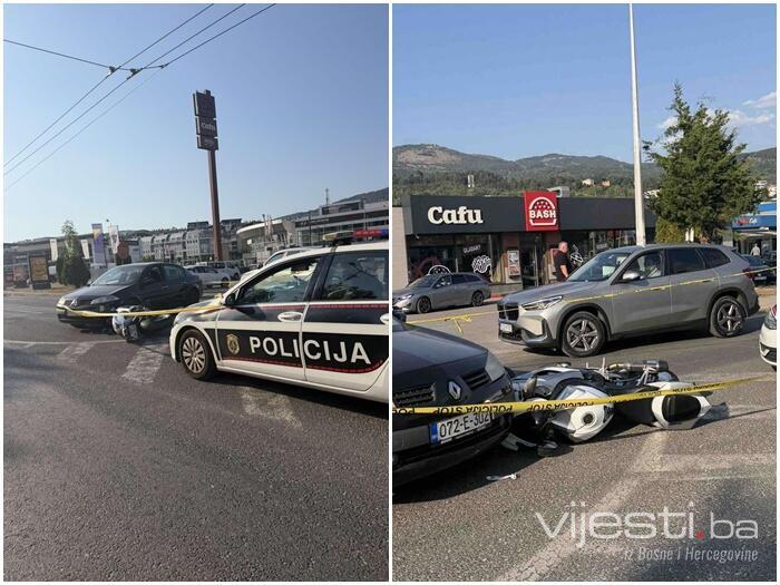 Sudar auta i motora u Sarajevu, formirane velike gužve