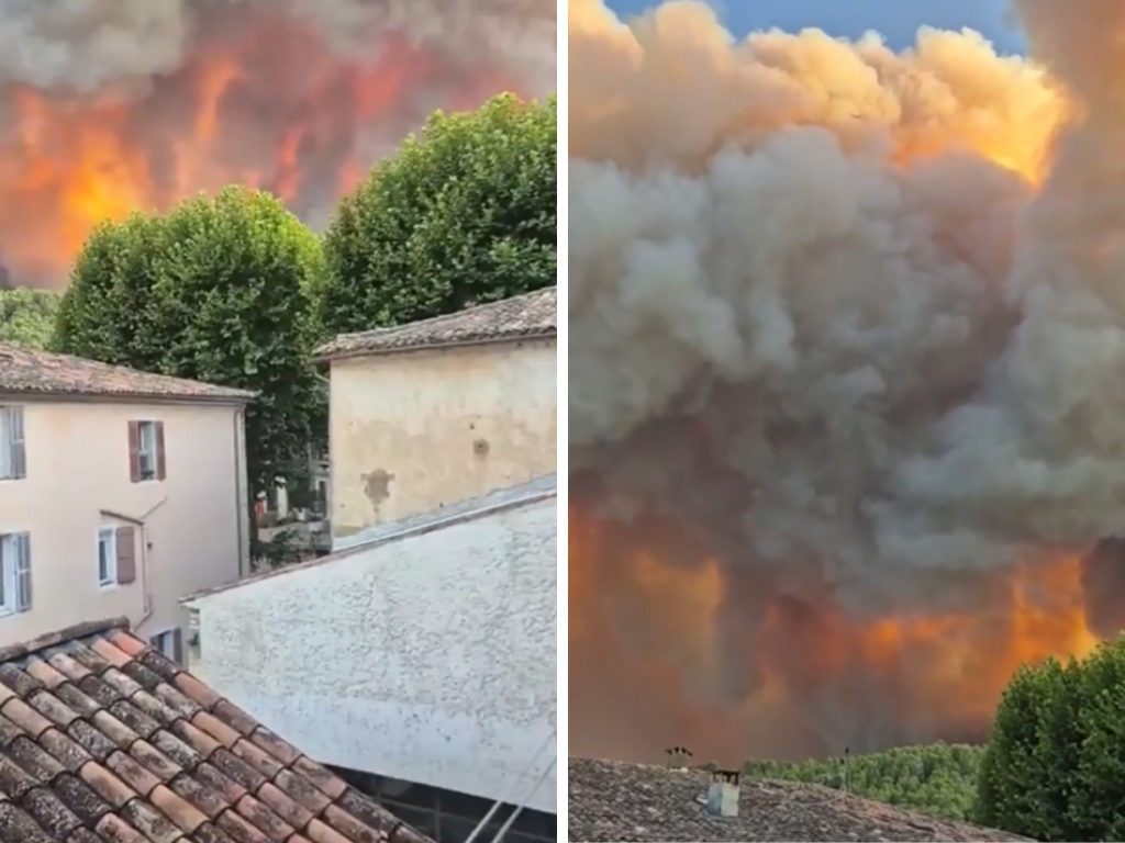 Šumski požar na jugu Francuske, na terenu oko 800 vatrogasaca
