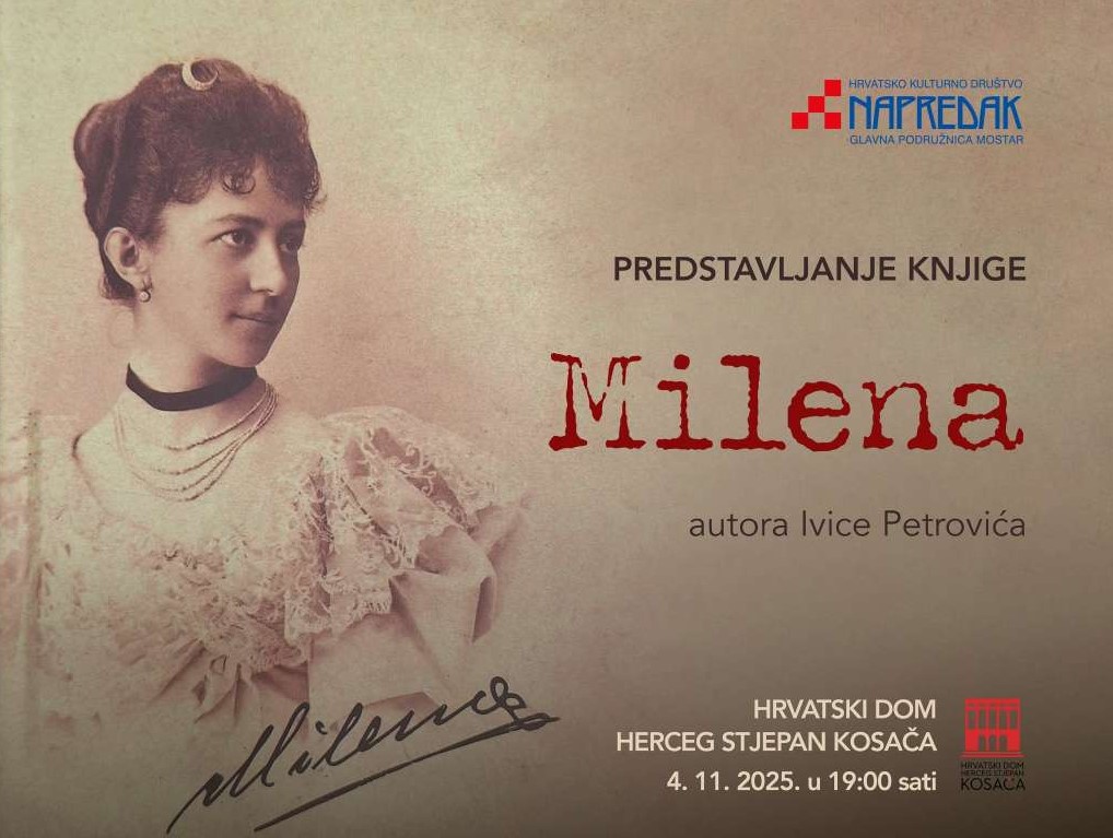 Sutra u Mostaru predstavljanje knjige "Milena"