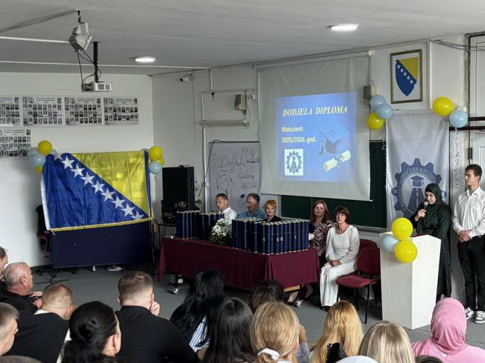 Svečanom dodjelom diploma ispraćena nova generacija maturanata Mašinsko-saobraćajne škole