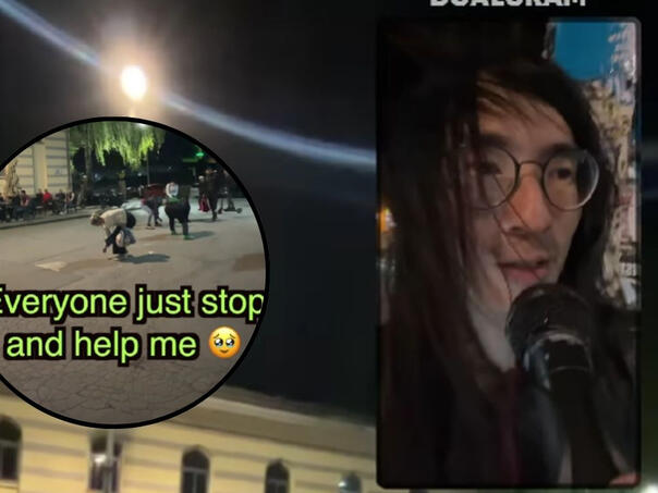 Sviraču iz Tajvana vjetar otpuhao novac u centru Zenice, prolaznici oduševili reakcijom