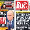 Tabloidi u Srbiji napali Putina, Vučić se vanredno obraća naciji