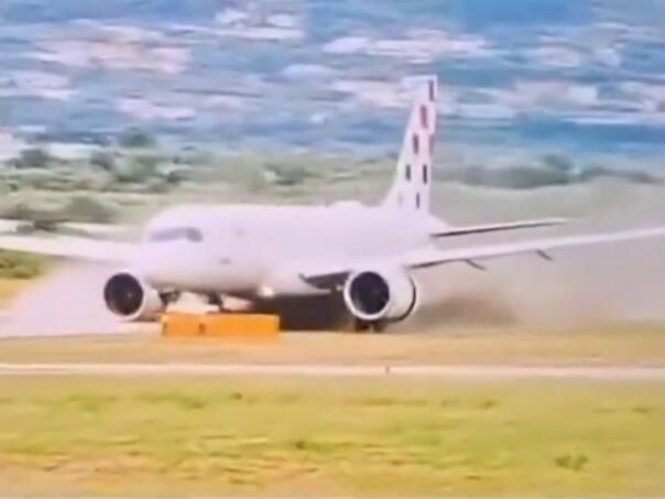 Tragedija izbjegnuta za dlaku: Objavljen snimak incidenta sa splitskog aerodroma