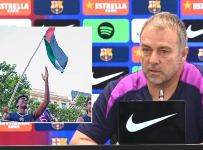 Trener Barcelone kritikovao Yamala jer je mahao sa zastavom Palestine