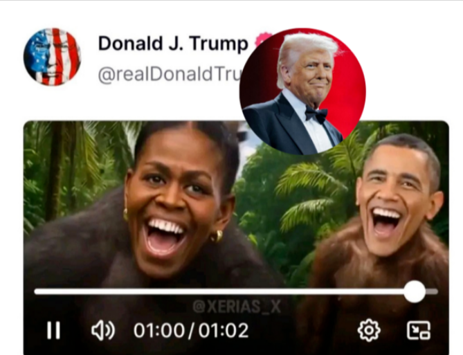 Trump o videu gdje su Obame prikazane kao majmuni: "Nisam pogriješio"