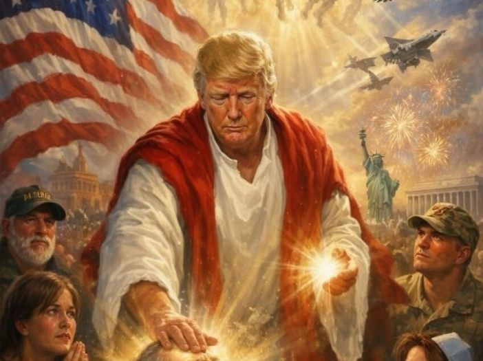 Trump objavio pa obrisao sliku sebe kao Isusa