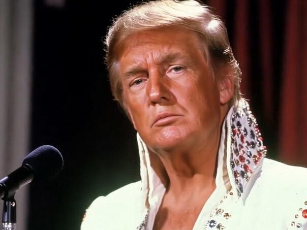 Trump razljutio fanove AI slikom sebe kao Elvisa Presleya