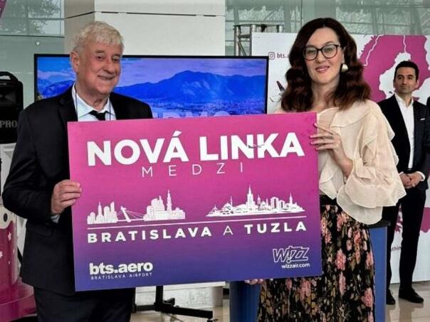 Tuzla dobila novu evropsku vezu, svečano otvorena aviolinija prema Bratislavi