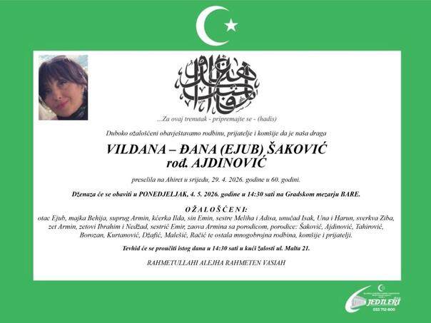 Tužna vijest: Preminula supruga Armina Šakovića