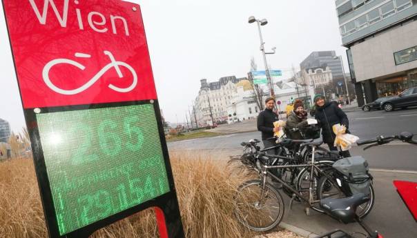 U Beču se 2019. godine samo jednom ulicom provozalo 1,6 miliona biciklista