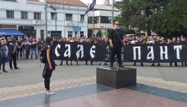 U Bijeljini održan protest zbog oslobađajuće presude za ubistvo navijača Aleksandra Pantića