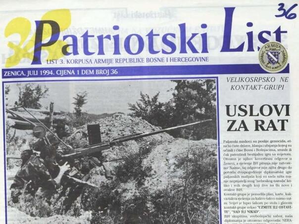 U pripremi reprint svih izdanja "Patriotskog lista", ratnog glasila 3. korpusa ARBiH