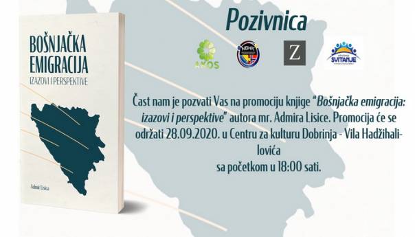 U Sarajevu promocija knjige Admira Lisice "Bošnjačka emigracija: izazovi i perspektive"