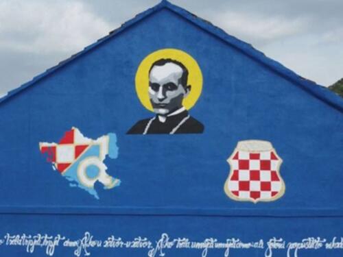U Stocu osvanuo mural sa granicama fašističke tvorevine NDH