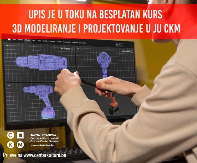 U toku je upis u besplatnu školu 3D modeliranja i projektovanja za mlade