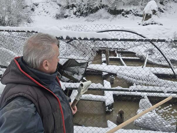 Uništen ribnjak porodice Delić u Sadbi kod Goražda