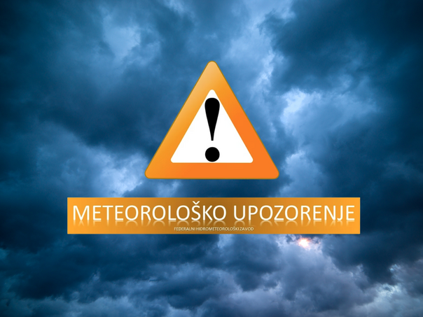 Upozorenje na obilne padavine i olujne udare vjetra u KS