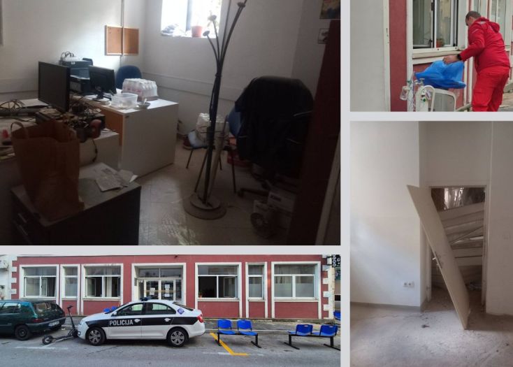 Urušio se krov ambulante u centru Mostara, zgrada hitno evakuisana