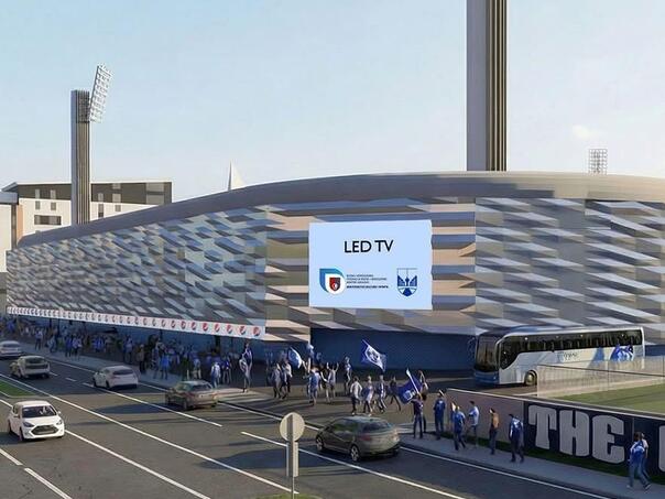 Uskoro rekonstrukcija fasade sjeverne tribine stadiona Grbavica