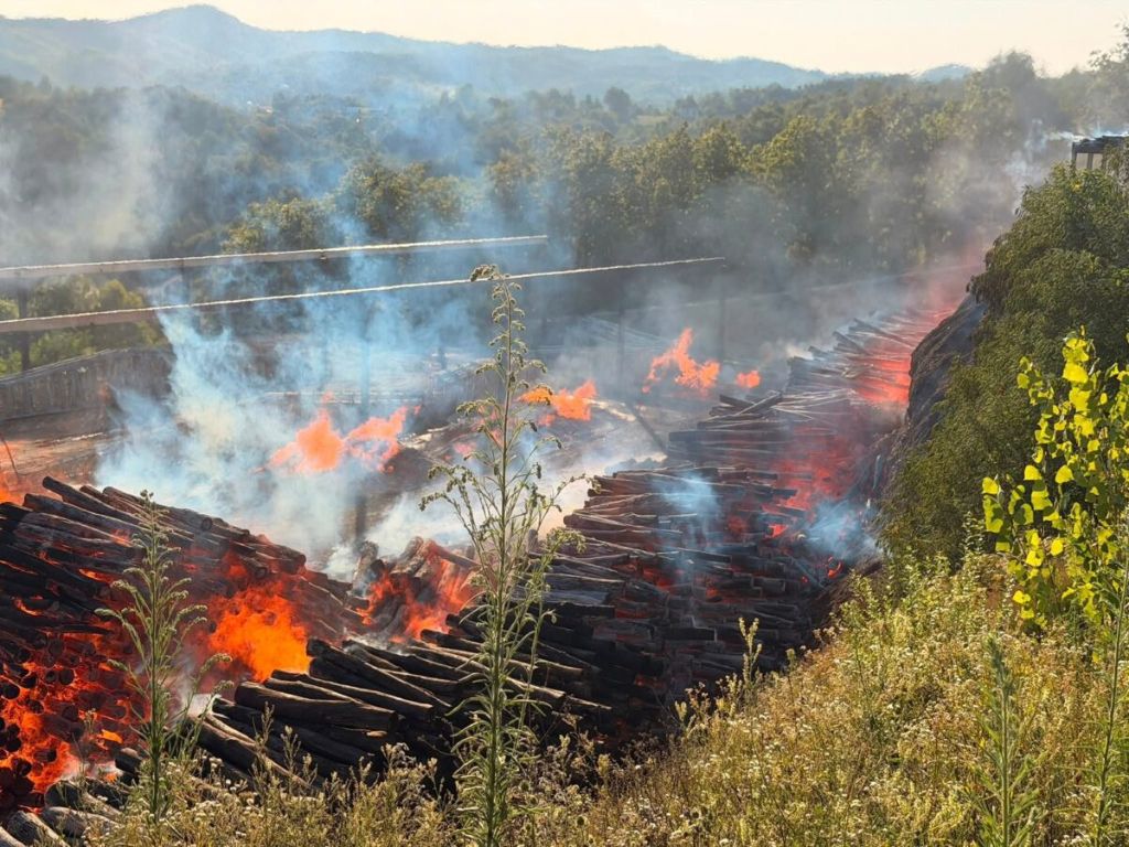 Vatrogasci i spasioci iz RS i FBiH zajedno gasili požar u Tesliću