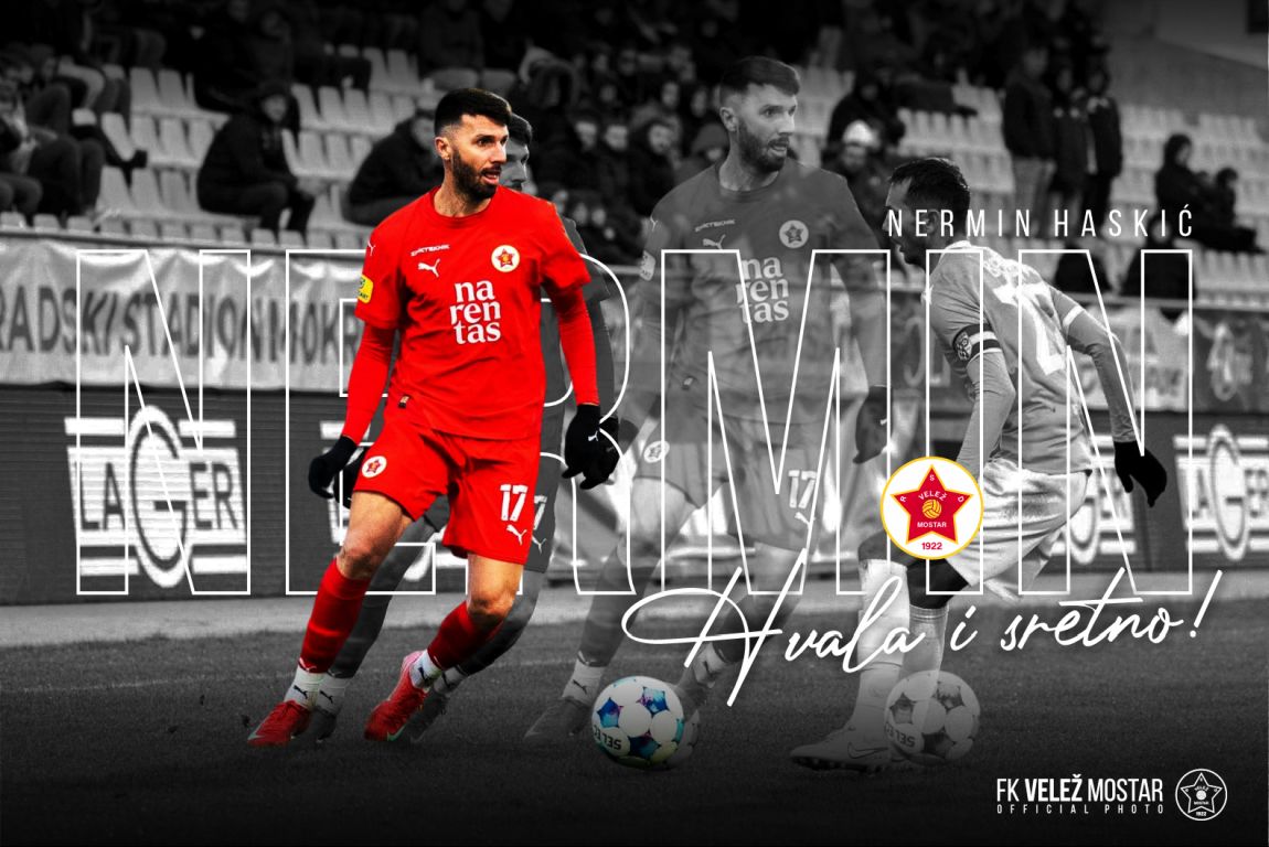 Velež raskinuo ugovor s Haskićem: Legenda ipak ostaje u klubu