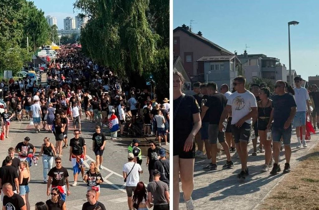 Velike gužve na ulazu prema Hipodromu, fanovi pjevaju uoči Thompsonovog koncerta