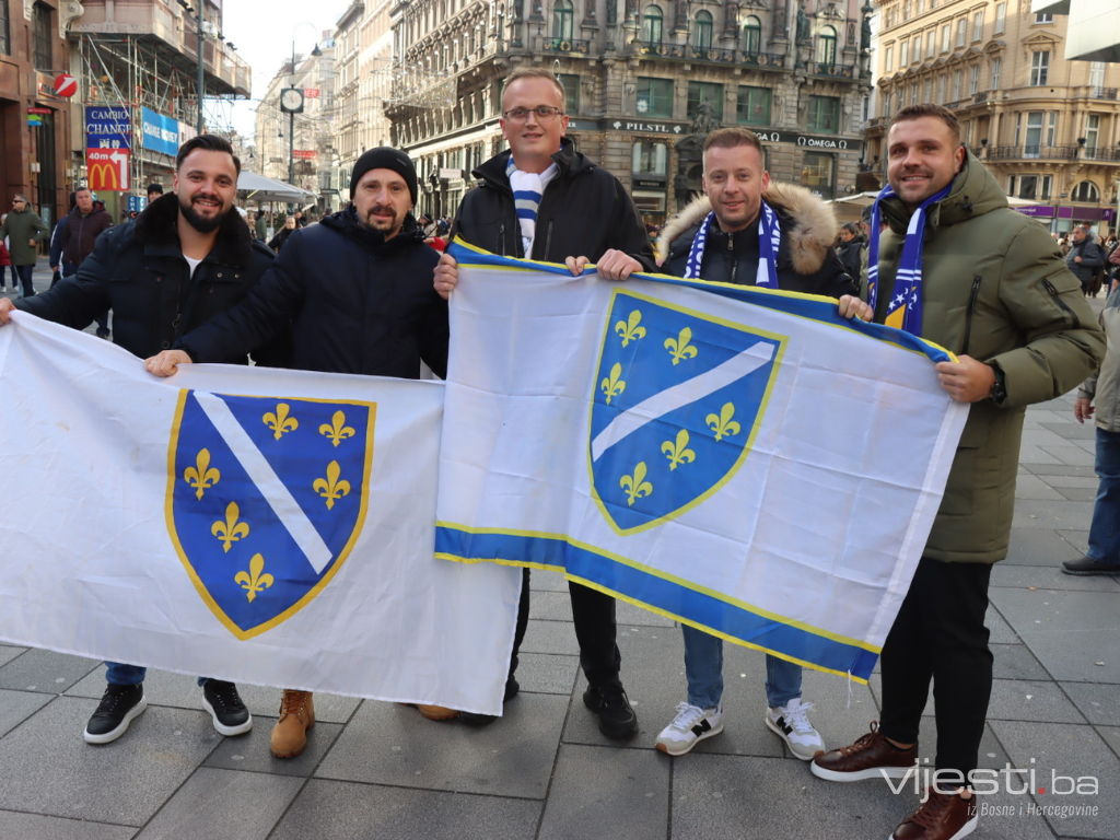 Video / Invazija bh. navijača na Beč: "Ovo je domaći teren!"