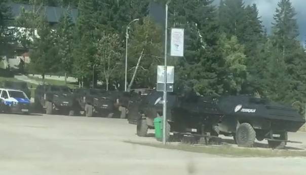 Video: Oklopna vozila MUP-a RS na Jahorini