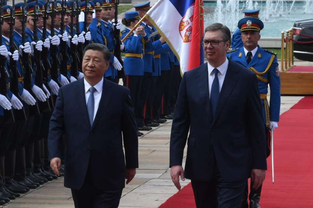 Video: Svečani doček ispred Palate 'Srbija' za kineskog predsjednika
